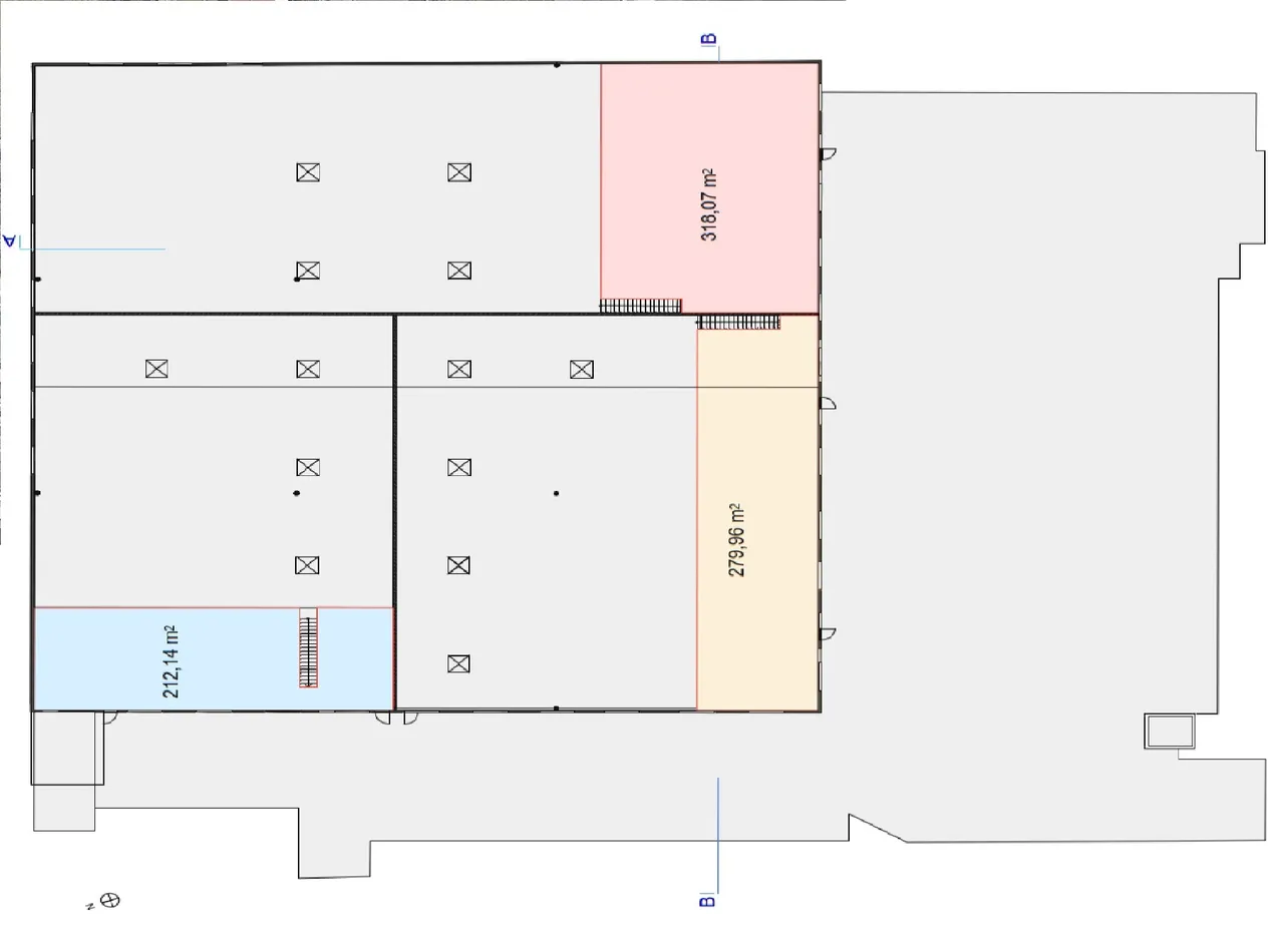logistics - Light Industrial Premises / Offices For Rent - For Sale - Planimetria - 2