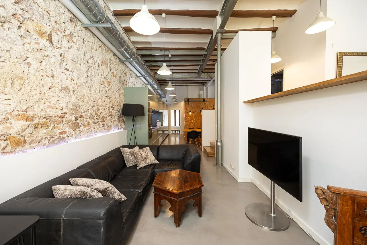 living - Piso de 99m² con 55m² terraza en venta en El Raval - gallery - 6