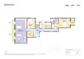living - 124m² apartment for sale in Eixample Right, Barcelona - Floor Plan thumbnail - 1