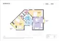 living - Piso de 80m² en venta en Sant Antoni, Barcelona - Plano del piso thumbnail - 1