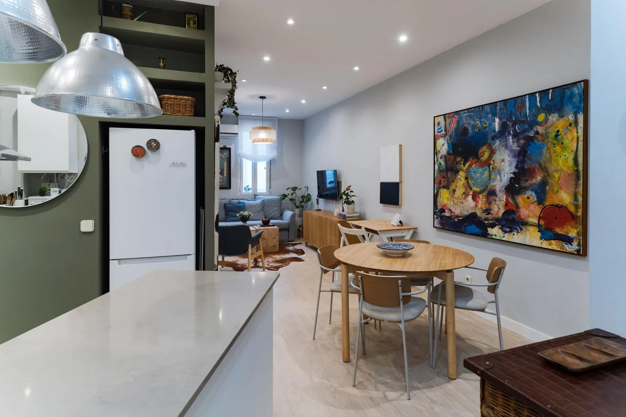 living - Piso de 53m² en alquiler en Castellana, Madrid - gallery - 8