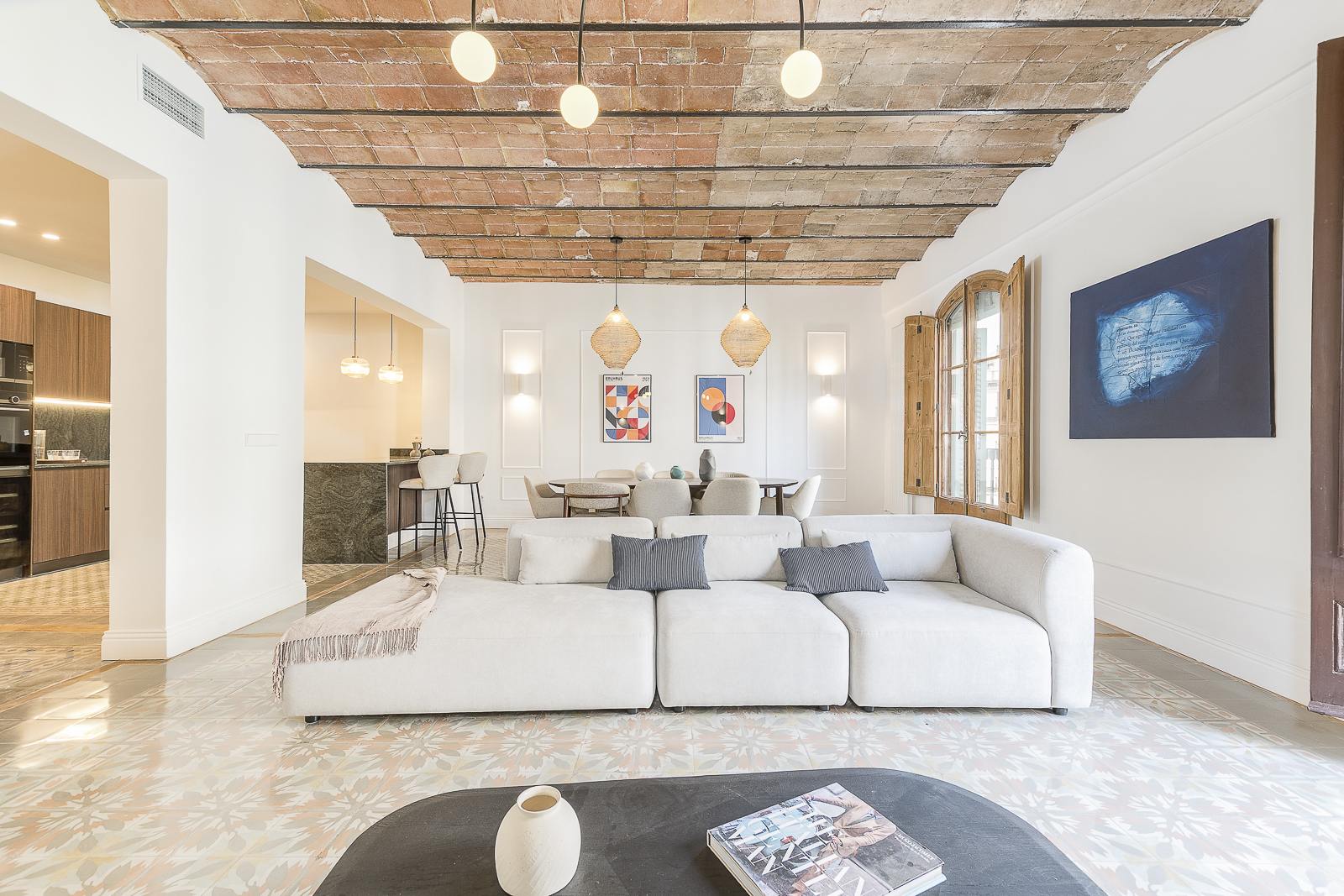 living - Piso de 224m² con 6m² terraza en venta en Eixample Derecho - gallery - 3