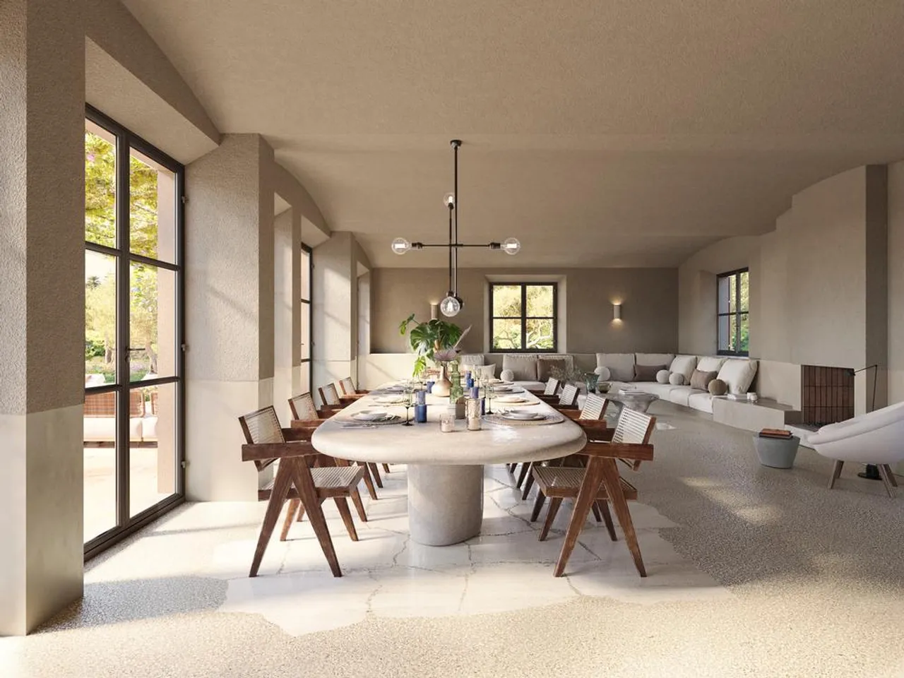 living - 597m² country house for sale in Santa Maria del Cami - gallery - 5