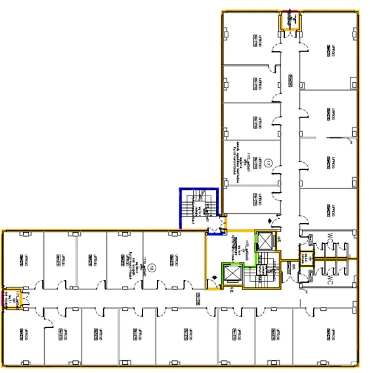 office - Brembate 4 - Office - Dils - Verdiepingsplan - 1