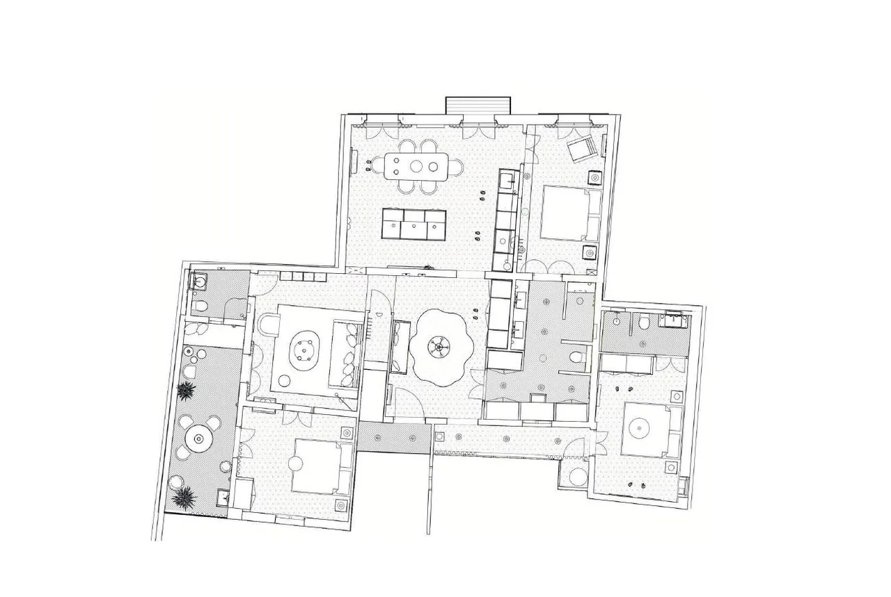 living - 162m² apartment with 15m² terrace for sale in Palma de Mallorca - Floor Plan - 1