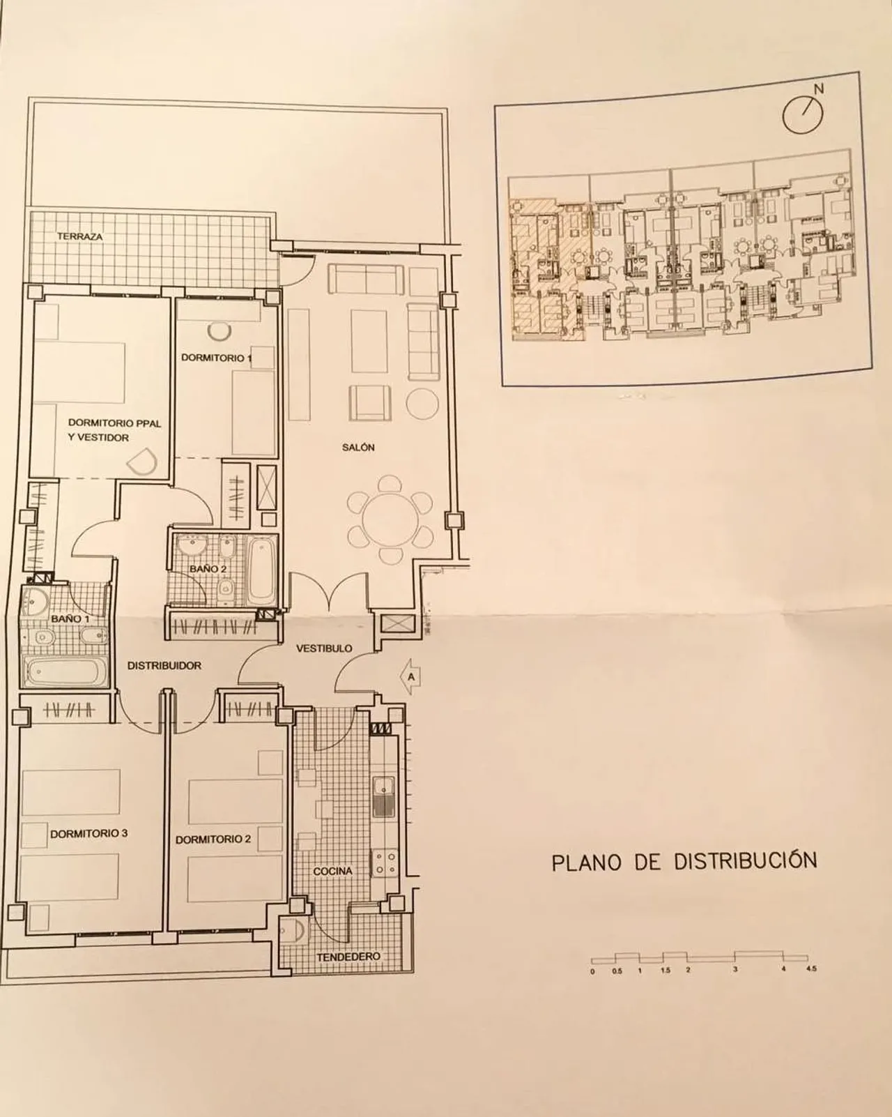 living - 159m² apartment for sale in Majadahonda, Madrid - Floor Plan - 1