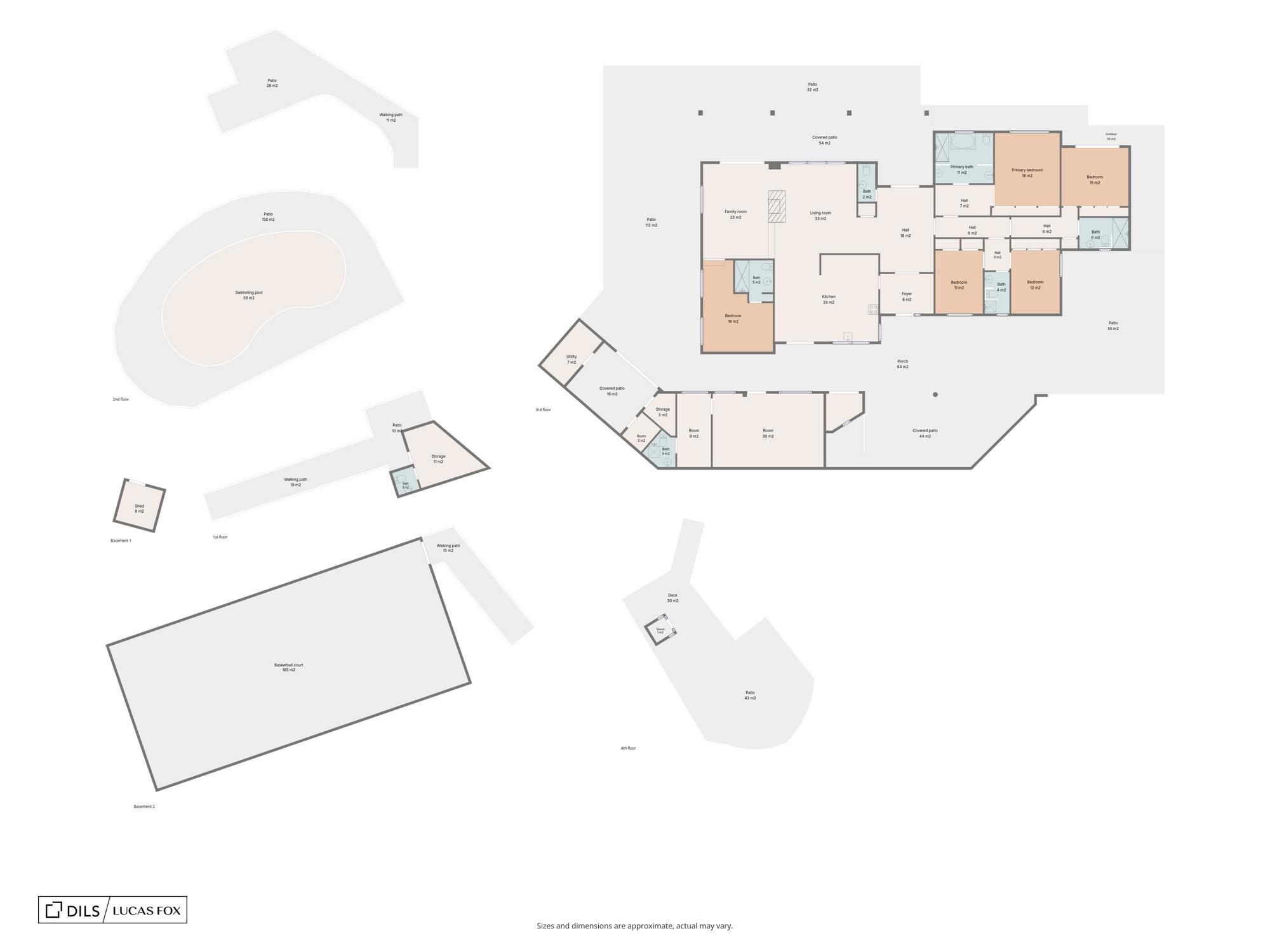 living - Casa / villa de 698m² en venta en Cabrera de Mar, Barcelona - Plano del piso thumbnail - 9