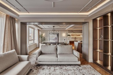 living - Piso de 339m² en venta en El Viso, Madrid - featured