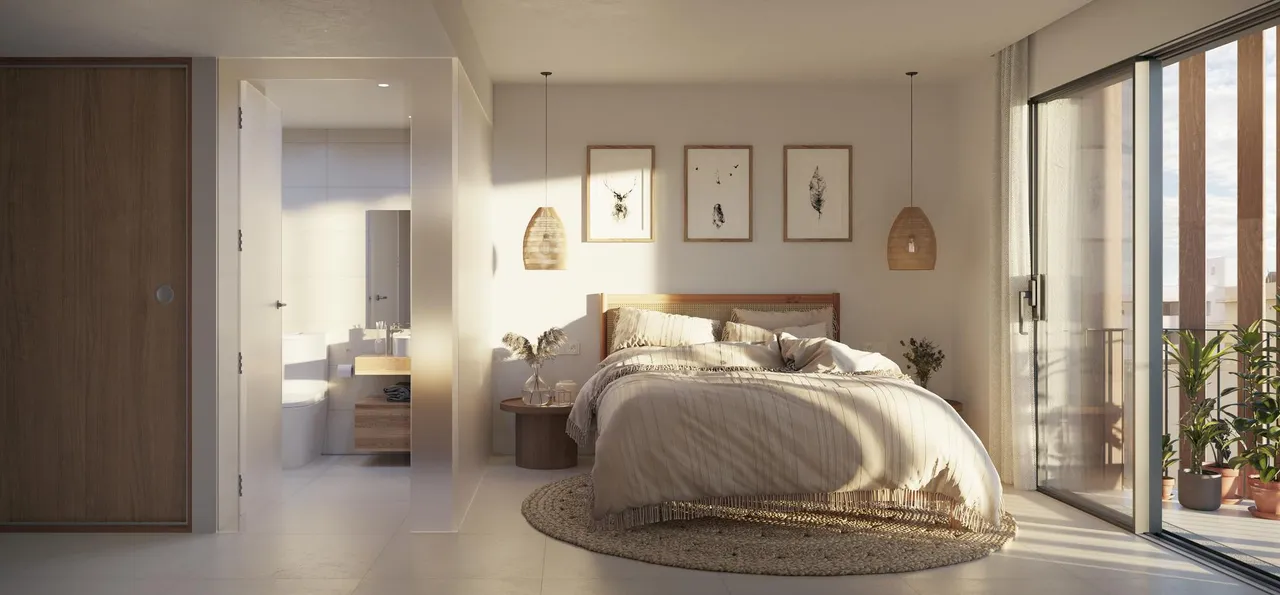 living - New-Build Seaside Apartments with Pool and Sunset Views in Sant Antoni, Ibiza - gallery - 6