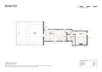 living - 52m² penthouse with 62m² terrace for sale in Eixample Right - Floor Plan thumbnail - 2