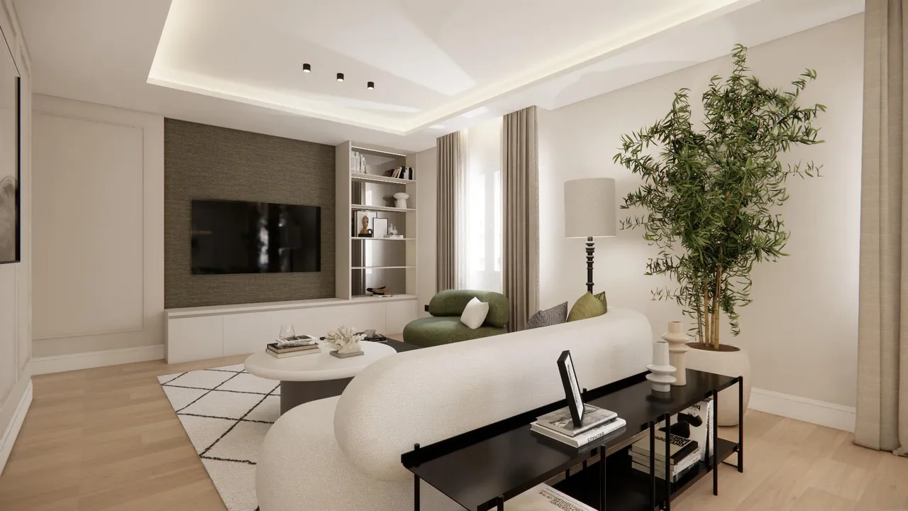 living - 124m² apartment for sale in Retiro, Madrid - gallery - 2