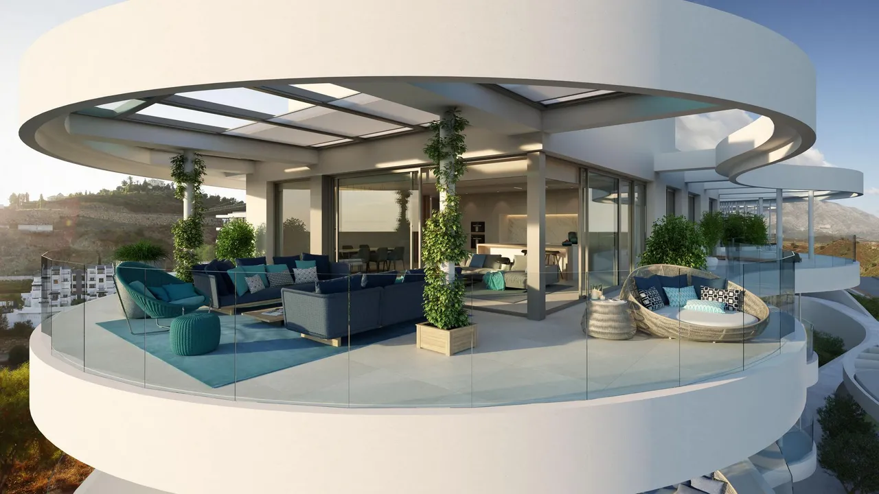 living - Beautiful boutique development with spectacular panoramic views over Marbella - gallery - 7