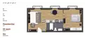 living - 55m² apartment for sale in Gótico, Barcelona - Floor Plan thumbnail - 1