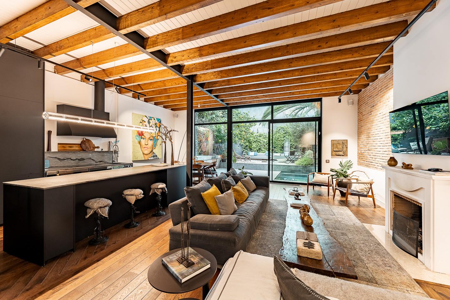 living - 243m² house / villa with 60m² garden for sale in Sant Gervasi - Galvany - gallery thumbnail - 9