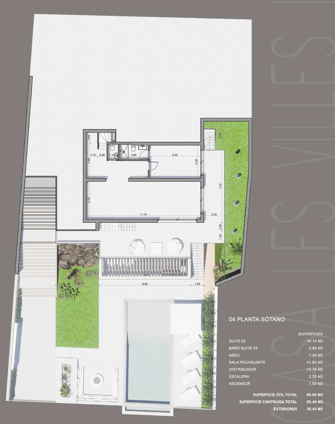 living - Casa / villa de 490m² en venta en Arenys de Mar, Barcelona - Plano del piso - 4