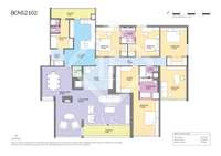 living - Piso de 260m² con 17m² terraza en venta en Pedralbes - Plano del piso thumbnail - 1