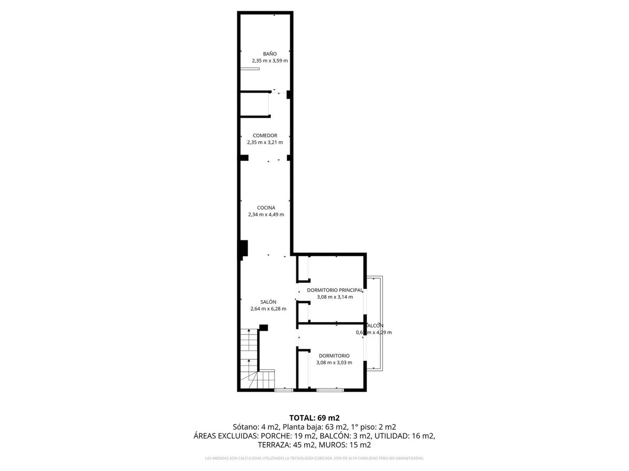 living - Edificio de 135m² con 58m² terraza en venta en Marbella Centro - Plano del piso - 2