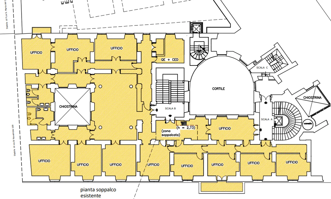office - Via IV Novembre 114 - Office - Dils - Verdiepingsplan - 1