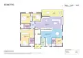 living - Piso de 174m² con 15m² terraza en venta en Tres Torres - Plano del piso thumbnail - 1