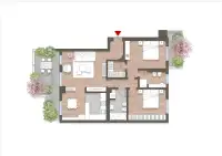 living - Spadolini 11B - Levend - Dils - Verdiepingsplan thumbnail - 1
