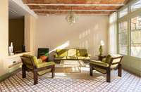 living - Piso de 200m² con 100m² terraza en venta en Eixample Derecho - gallery thumbnail - 4