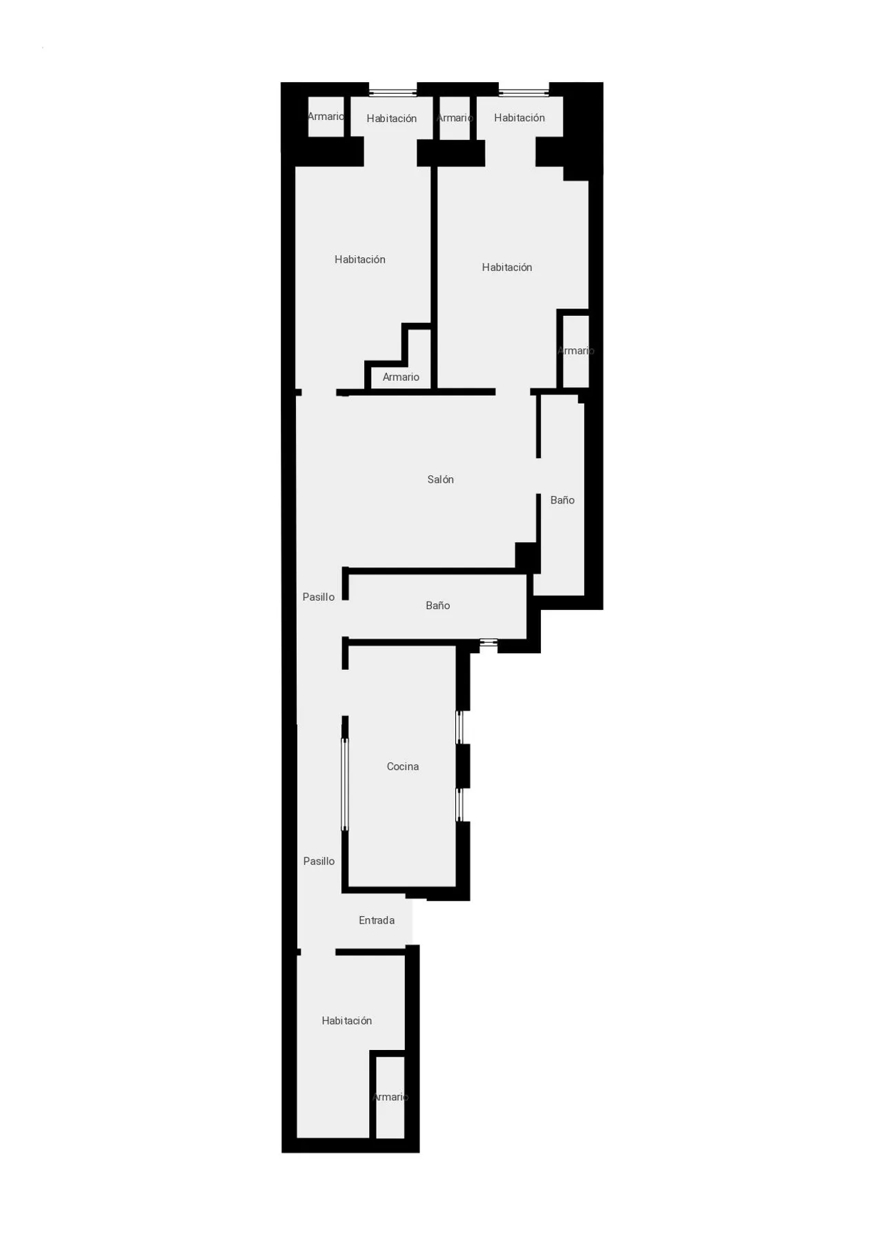 living - 99m² apartment for sale in Lista, Madrid - Floor Plan - 1
