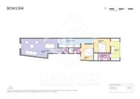 living - 90m² apartment for sale in Eixample Right, Barcelona - Floor Plan thumbnail - 1