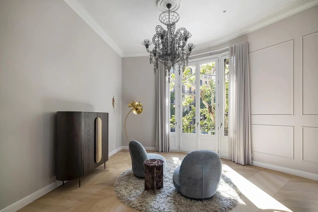 living - 238m² apartment with 19m² terrace for sale in Eixample Right - gallery - 5