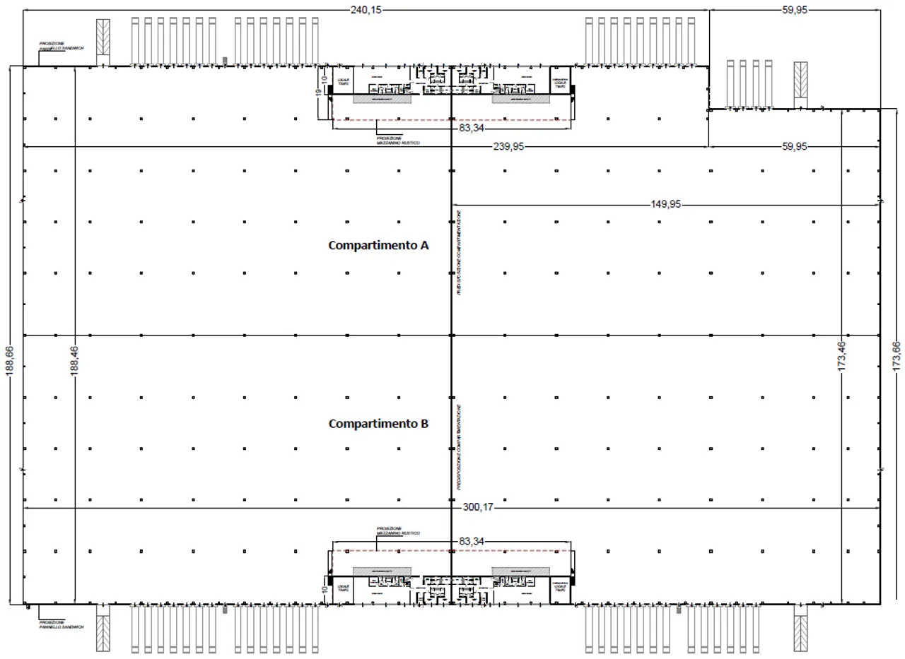 logistics - South-West Bergamo - Logistics - Dils - Verdiepingsplan - 1