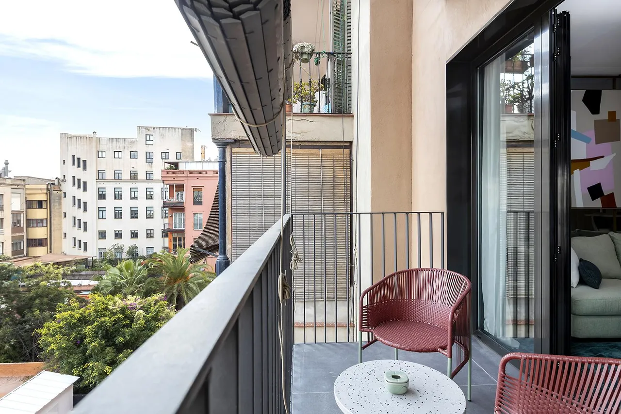 living - 57m² apartment for rent in Eixample Right, Barcelona - gallery - 8