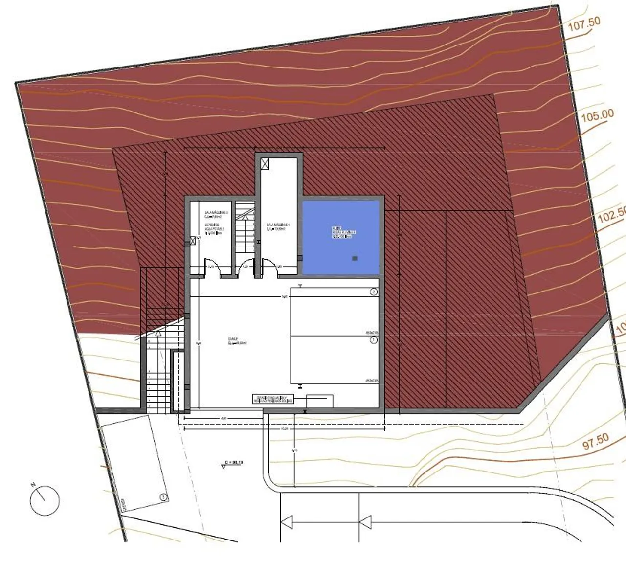 living - Casa / villa de 445m² en venta en Costa d'en Blanes - Plano del piso - 2
