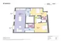 living - Piso de 101m² en venta en El Born, Barcelona - Plano del piso thumbnail - 1