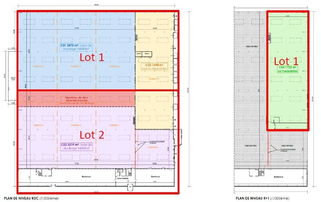 logistics - Logistics Warehouse For Rent - Floor Plan - 1
