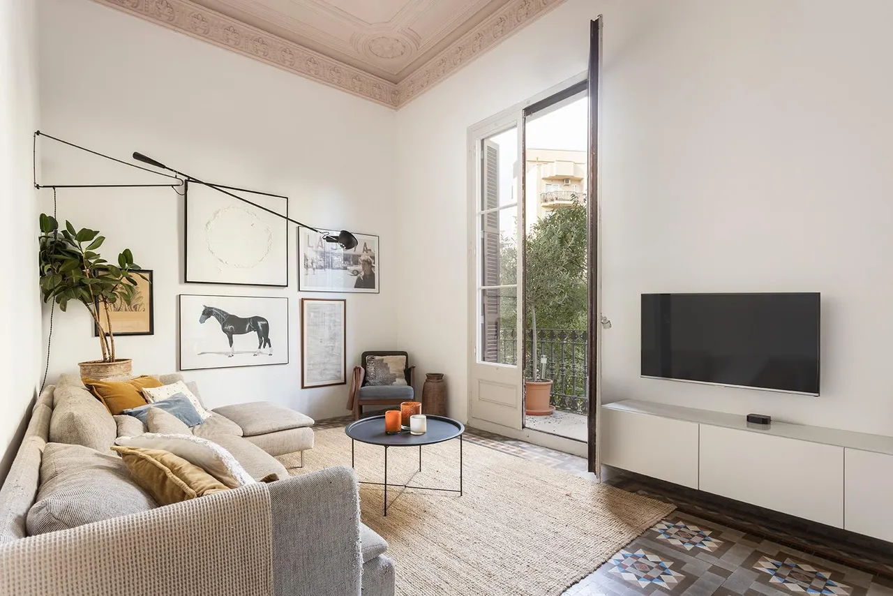 living - Piso de 116m² con 6m² terraza en venta en El Born - gallery - 3