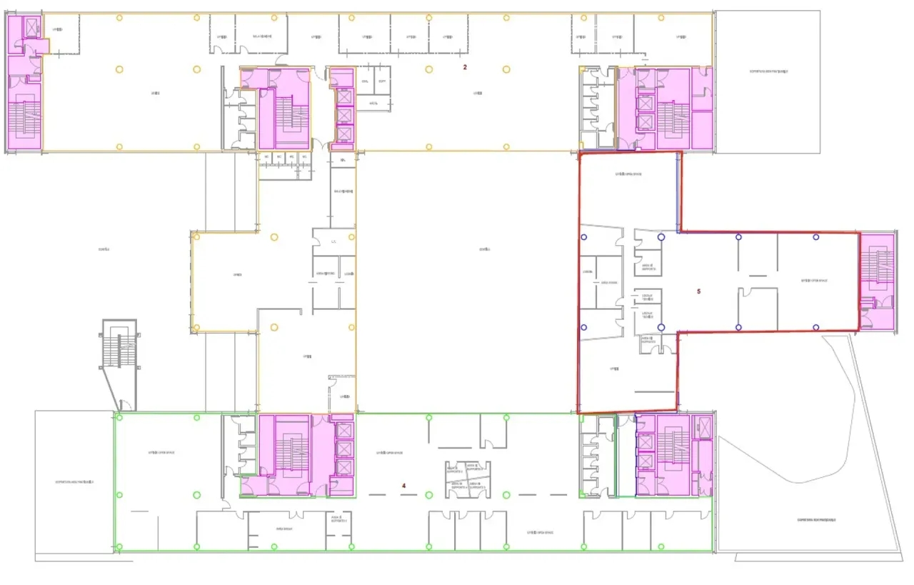 office - Maciachini Business Park - Kantoren - Dils - Verdiepingsplan - 4