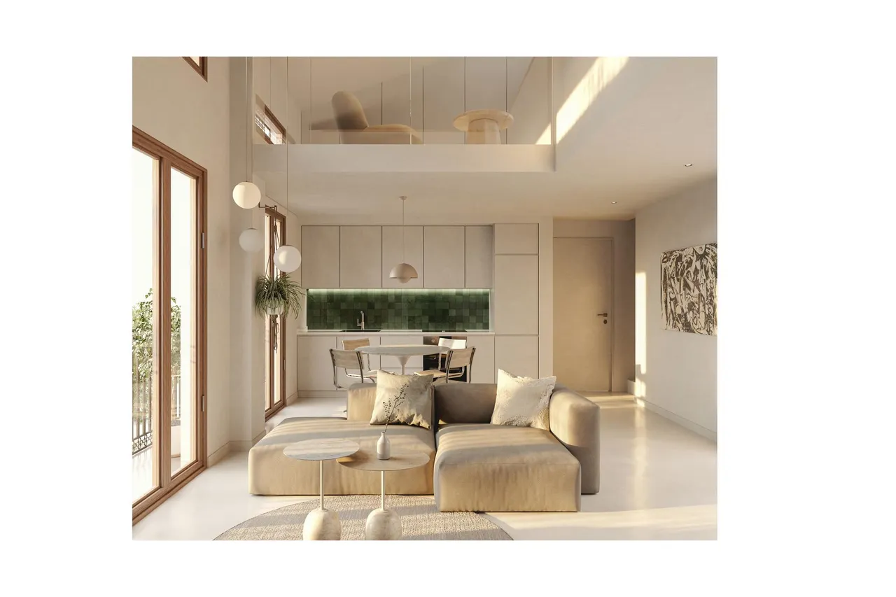 living - Bonaveinat LLF5 Apartments, Playa Malvarrosa/Cabanyal, Valencia - gallery - 2