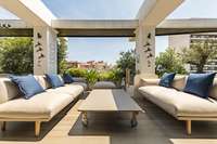 living - Ático de 240m² con 108m² terraza en venta en Les Corts - gallery thumbnail - 1