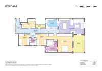 living - Piso de 164m² con 16m² terraza en venta en Sant Gervasi - Galvany - Plano del piso thumbnail - 1