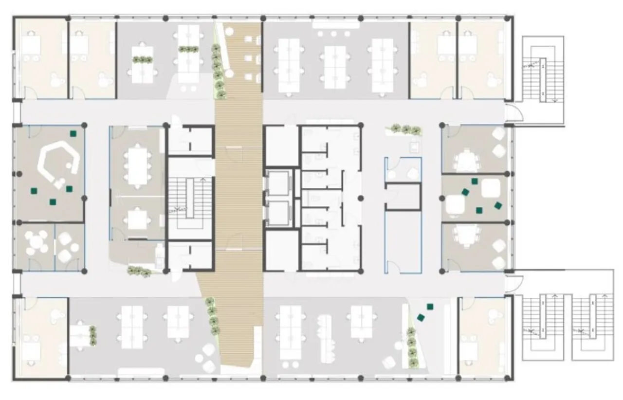 office - Oglio 12 - Office - Dils - Verdiepingsplan - 2