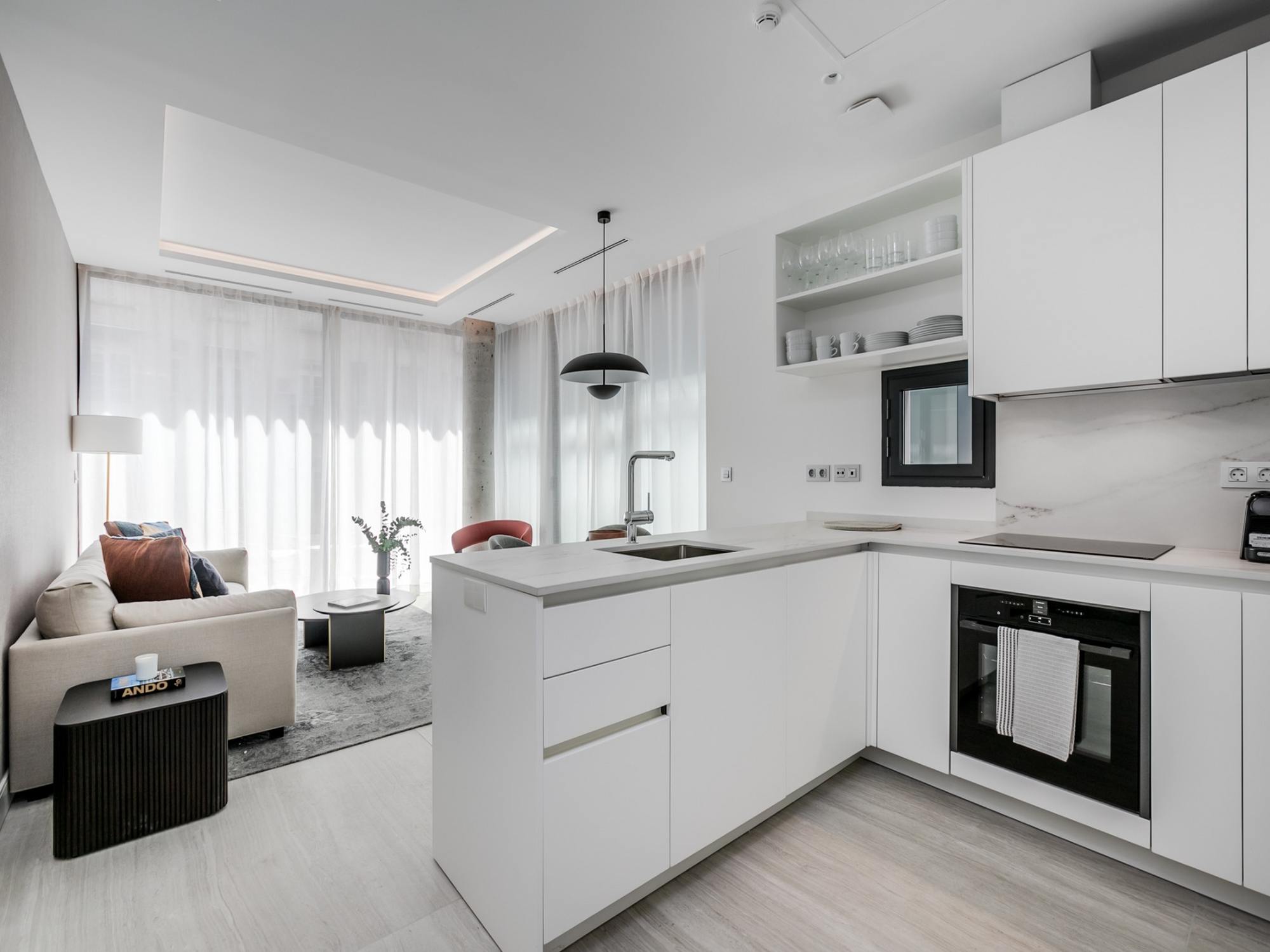 living - Piso de 125m² con 15m² terraza en alquiler en Recoletos - gallery thumbnail - 7