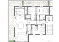living - Piso de 158m² con 55m² terraza en venta en Lista, Madrid - Plano del piso thumbnail - 1