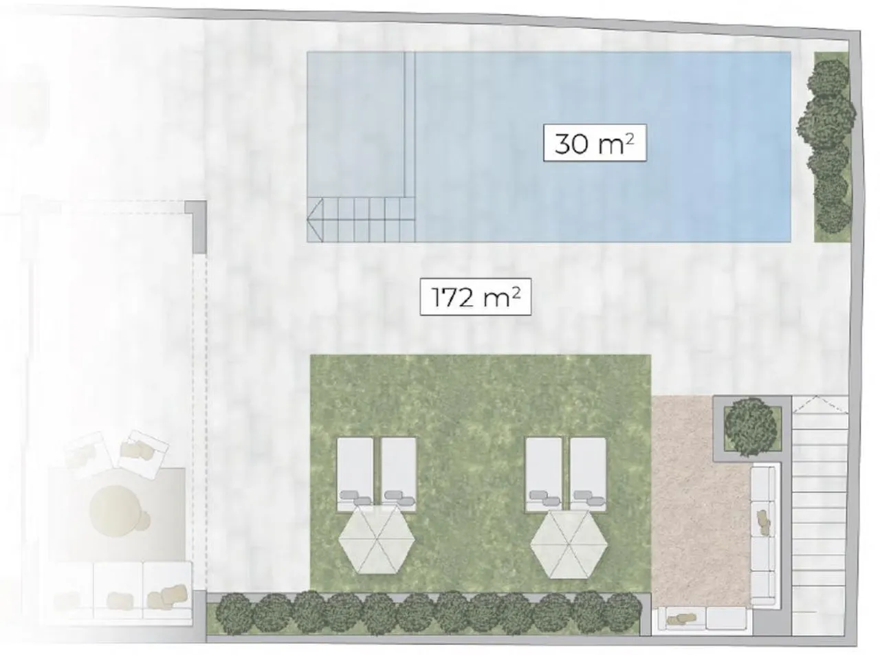 living - Casa / villa de 253m² en venta en Ses Salines - Plano del piso - 2