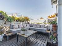 living - Ático de 43m² con 58m² terraza en venta en Poble Sec - gallery thumbnail - 6