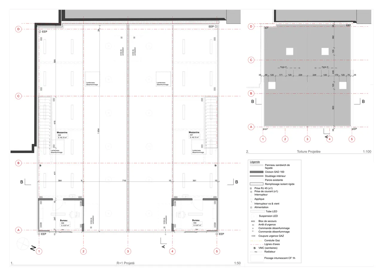 logistics - Light Industrial Premises / Offices For Rent - Verdiepingsplan - 2