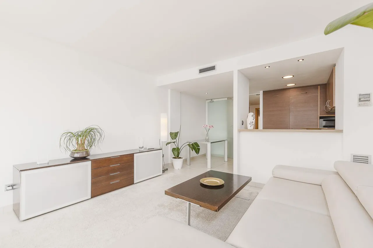 living - Ático de 53m² con 28m² terraza en venta en Barceloneta - gallery - 10