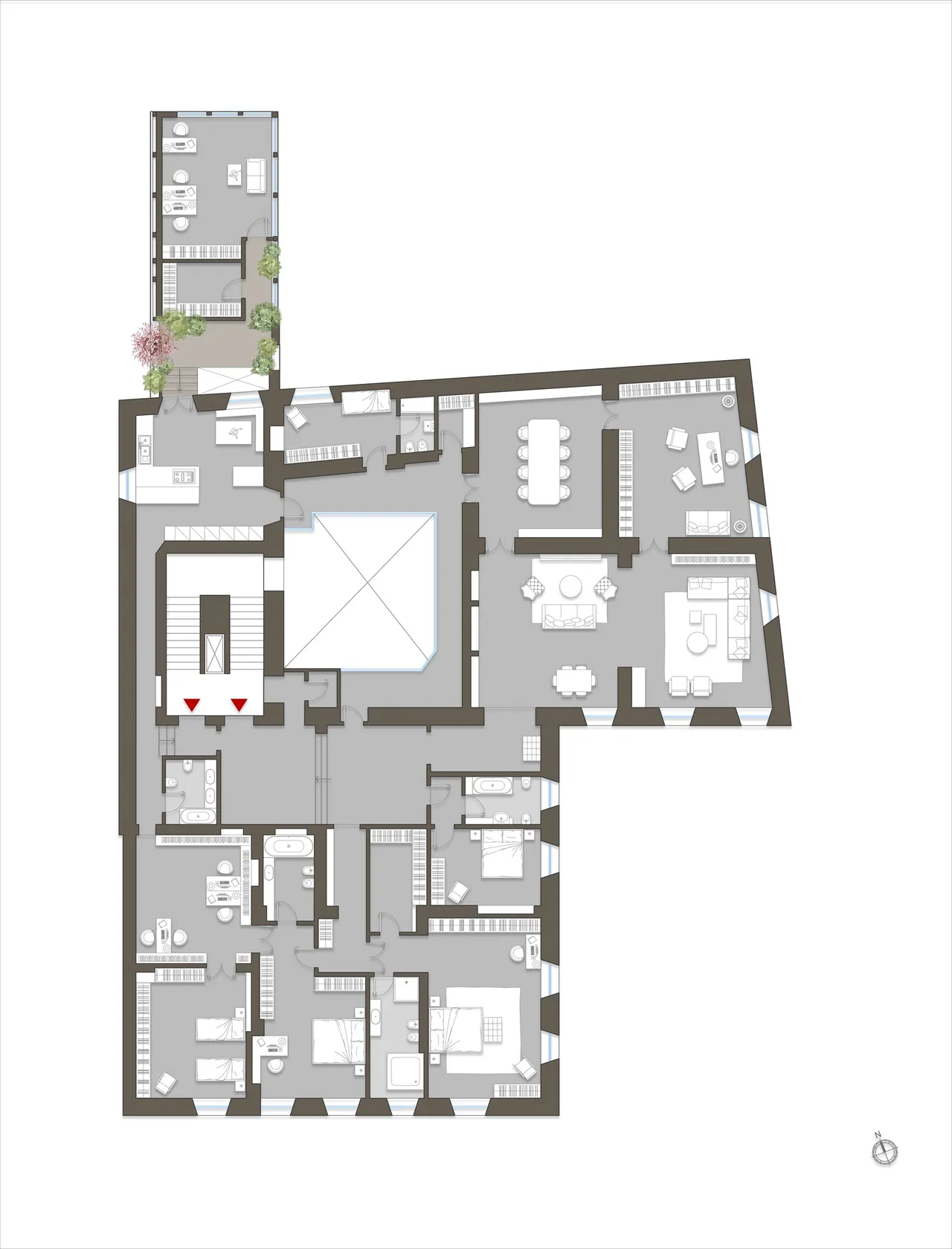 living - Goldoni 44 - Living - Dils - Plan d'étage - 1