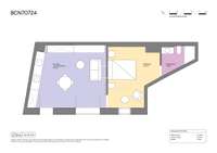 living - 47m² apartment for sale in El Born, Barcelona - Floor Plan thumbnail - 1