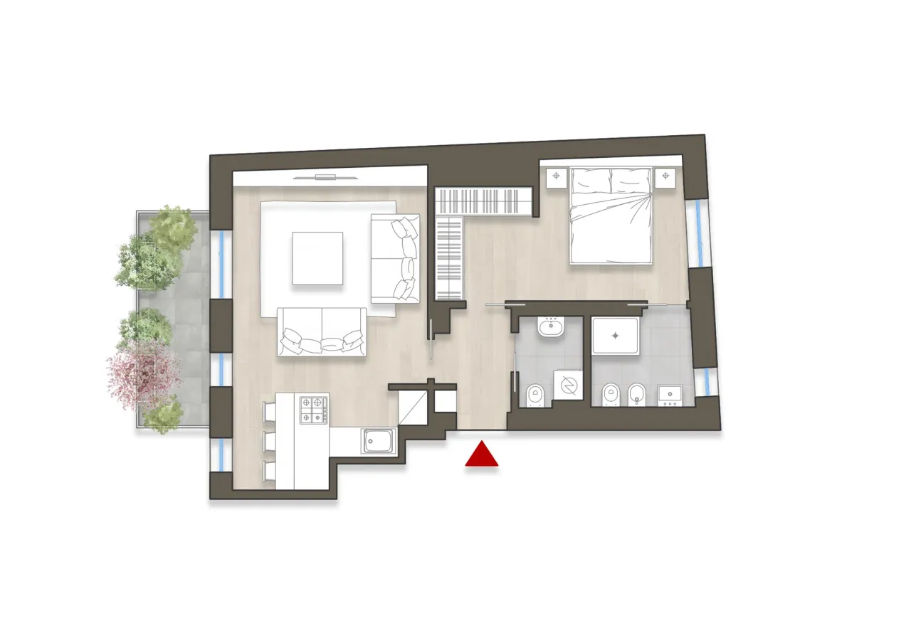 living - Magenta 54 - Living - Dils - Verdiepingsplan - 1