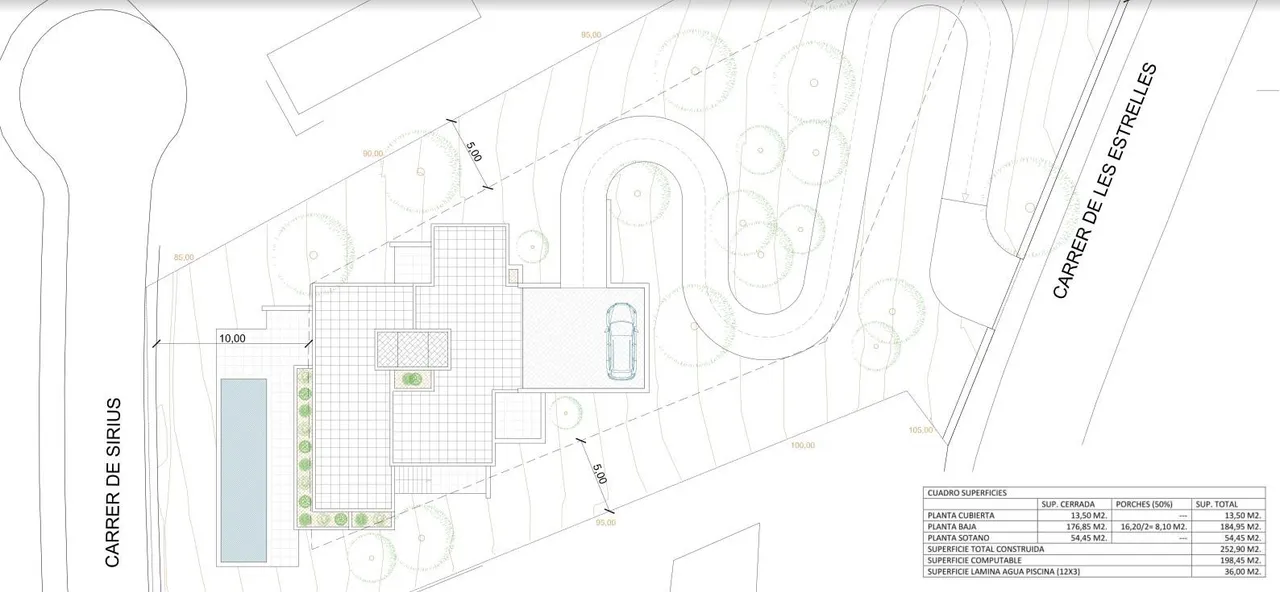 living - Parcela de 211m² con 98m² terraza en venta en Ibiza ciudad - Plano del piso - 1