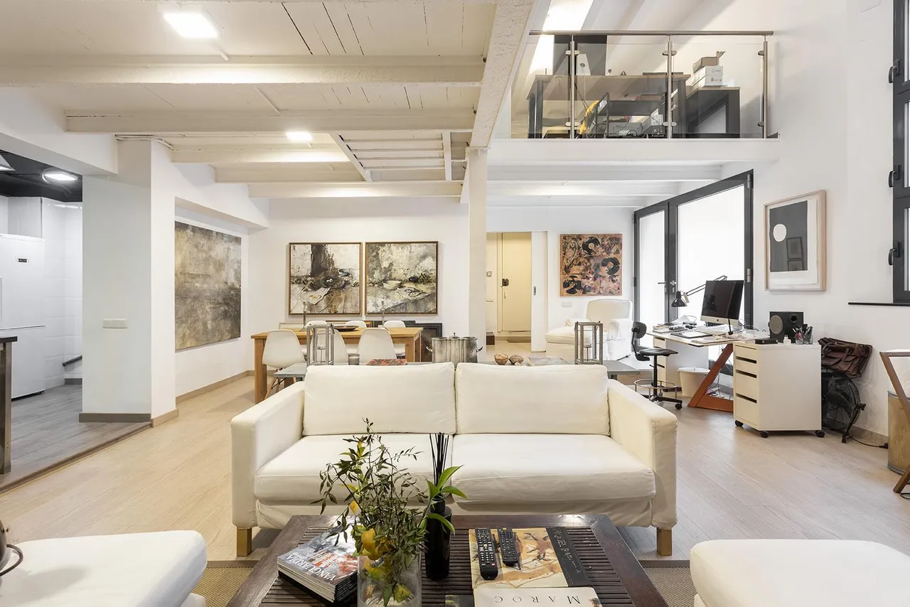 living - Loft de 152 m² con 10 m² de terraza en venta en Gracia - gallery - 2